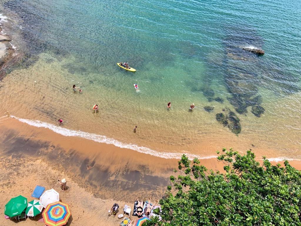 Apartamento Pe Na Areia E Aguas Tranquilas No Centro De 구아라파리 외부 사진