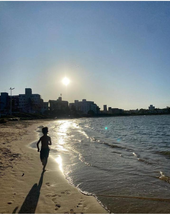 Apartamento Pe Na Areia E Aguas Tranquilas No Centro De 구아라파리 외부 사진