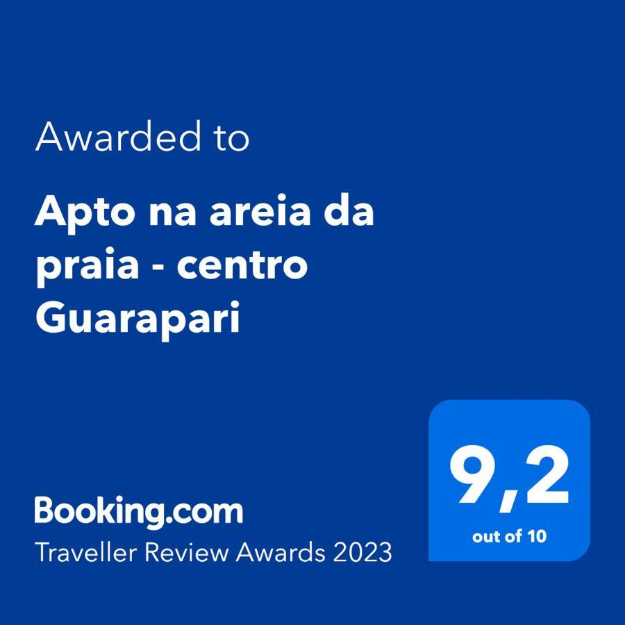 Apartamento Pe Na Areia E Aguas Tranquilas No Centro De 구아라파리 외부 사진